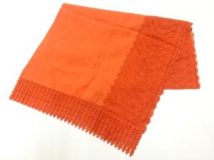 レース花青海波模様ショール